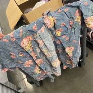 floral print button up